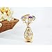 Matashi 24K Gold Plated Flowers Bouquet & Vase Ornament w Crystals – Stunning Home Decor Showpiece for Living Room, Bedroom – Perfect for Mother’s Day, Birthday - Gift for Mom, Wife, Grandma, Daughter