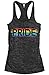 Threadrock Women's Gay Pride Burnout Racerback Tank Top