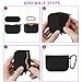 WQNIDE-Soft Silicone Carrying  Case Cover for Sony WF-1000XM3 Wireless Earbud, Protective Skin Cover with Carabiner for Truly Wireless Noise Canceling Earphone, Front LED Visible