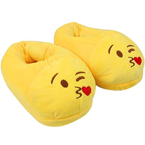 Xiujanet Emoji Cute Cartoon Slippers Warm Stuffed Funny Slippers Household Indoor for Women and Men (poop)