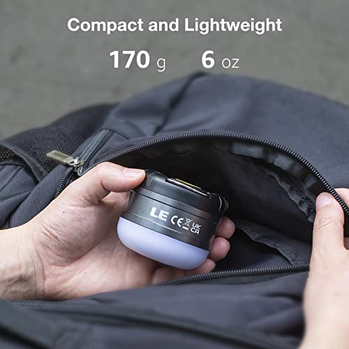 LE LED Camping Lantern Rechargeable, 310LM, 5 Light Modes, Power Bank