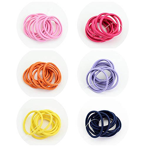 image for ONESWI 50PCS Elastic Hair Ties - Baby Hair Ties,Kids Tiny Hair Ouchles