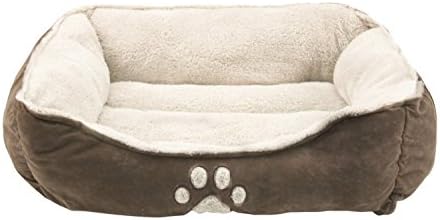 Sofantex Pet Bed - Fit Medium-Large Sized Dog/Fat Cat, Machine Washable, Ultra Soft Pet Sofa - 25 Inches L, Dark Coffee