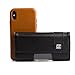 [Gorilla Clip] CASE123 MPS MK II TLS Genuine Leather Horizontal Oversized Swivel Belt Clip Holster for Apple iPhone X for use with Apple Leather Case or TPU Covers - Black Cowhide