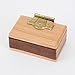 Bits and Pieces - The Mini Secret Gift Box Brainteaser Puzzle - Wooden Maple and Walnut Hinged Money Puzzle Box - Doug Engel Brainteaser Measures 3-1/4