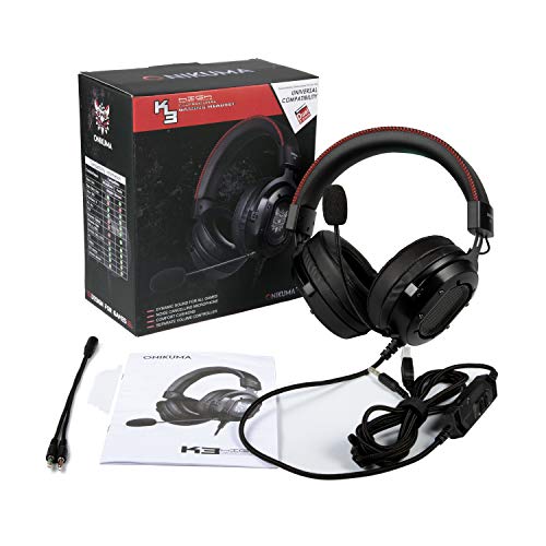Gaming Headset, MMUSC Stereo Headphones for Laptop, Tablet, PS4, PC, Xbox One Controller, Noise Cancelling Over Ear Headset with Mic, LED Light, Bass Surround