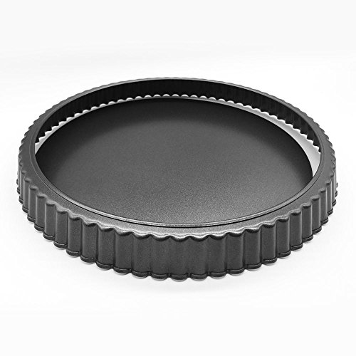 HOMOW Nonstick Heavy Duty Tart Pan With Removable Bottom, Removable