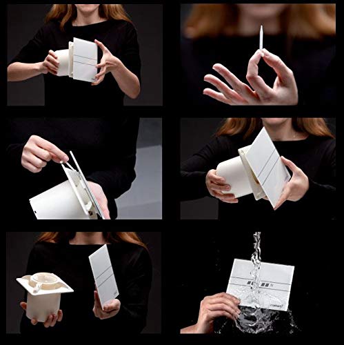 Ein moderner Badlüfter mit Feuchtigkeitssensor