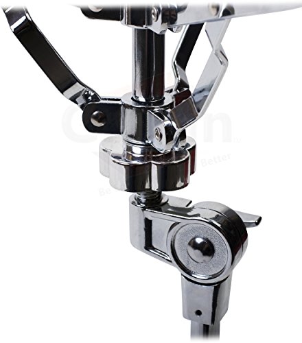 Snare Drum Stand by Griffin | Deluxe Percussion Hardware Base Kit | Double Braced, Light Weight Mount for Standard Snare and Tom Drums|Slip-Proof Gear Tilter| Sturdy Clamp Style Basket Holder - Thumbnail 4