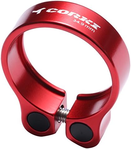 Laime Seat Post Clamp Aluminium Alloy Sandblasting Anodised Black/Blue/Red (31.8mm/34.9mm) GJ01