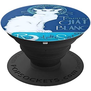 Amazoncom Tournee Chat Blanc Parody Le Chat Noir Popsocket