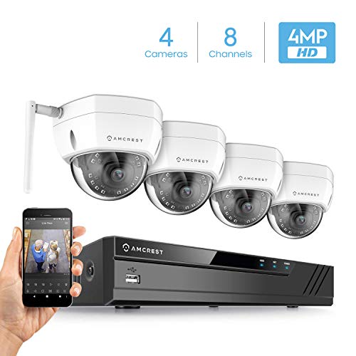 Dome Camera Amcrest 1080p Wifi Security Camera Amcrest 8CH 4MP