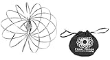 Spinner Ring Arm Slinkey Toy - Flow Rings Kinetic Spring Bracelet - Science Educational Sensory Interactive Cool Toys For Kids Boys Girls Adults - Spinning Metal Galactic Globe Vortex Slides Down Arms