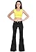 Glamour Outfitters 70s Style Flares Bell-bottom Wide Flared Jeans - Black