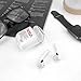 Thick Rigid Hard Plastic NASA Print Clear Case for Apple Airpods 1 2 Transparent Creative Design Protective Mini Bag Protector Shockproof Boys Teens Men Guys Outer Space Satellite Tech