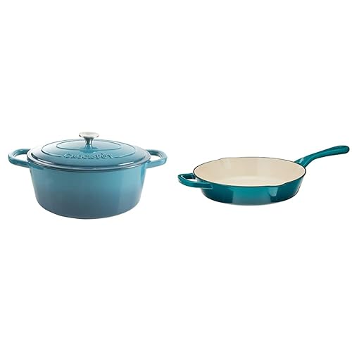 Crock-Pot Artisan Oval Enameled Cast Iron Dutch Oven (7-Quart) and