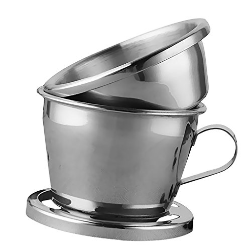 MonkeyJack Stainless Steel Coffee Driper Making Hot and Cold Coffee Drip Brewing Pot