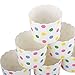 Webake Large Paper Baking Cup, 6oz Disposable Cupcake Muffin Cases, Jumbo Cupcake Liners, Set of 25 (Colorful dot)