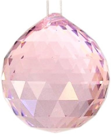 Waveroar 40 mm Feng Shui Faceted Decorating Crystal Ball Pink
