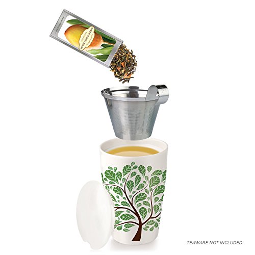 Tea Forté Classic SINGLE STEEPS Loose Tea Sampler, 15 Single Serve