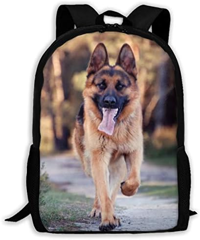 Animal German Shepherd Unisex Adult Backpack Lightweight Travel Day-packs Laptop Backpack