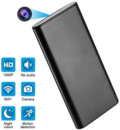 AMCSXH HD 1080P 10000mAh WiFi Hidden Power Bank Camera Wireless Motion Detection, Spy Power Bank Camera,Night Vision, Security Surveillance Camera Nanny Cam, Security for Home and Office