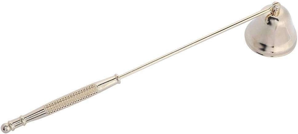 Furnoor Candle Snuffer 1Pcs Fashion Stainless Steel Bell Shaped Candle Snuffer Wick Trimmer Cover Hand Tool(Gold)
