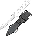 MASTER USA Diving Knife, 9-Inch Overall, 4.25-Inch Mirror Polish Blade, Stainless Steel Handle Leg Strap (Silver)