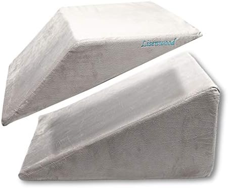 Lisenwood Foam Bed Wedge Pillow Set Reading Pillow Back