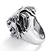 KONOV Men's Biker Vintage Stainless Steel Lion Ring, Size 9