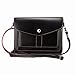 PU Leather Cellphone Pouch Bag with Shoulder Strap and Magnetic Button for Apple iPhone Samsung Galaxy and Other Smartphone Black