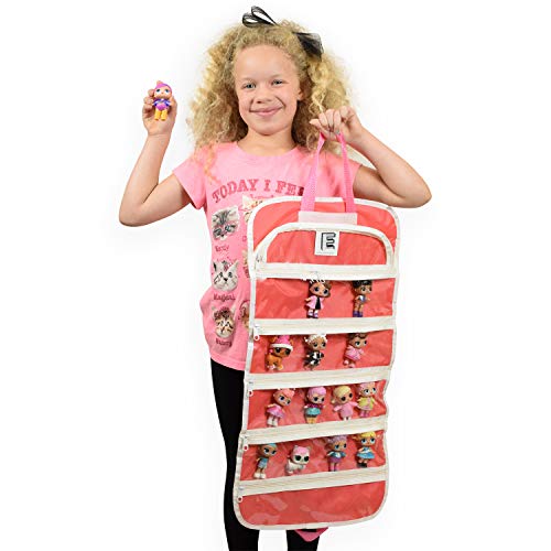 EASYVIEW Toy Doll Storage Organizer Clear View Hanging Storage