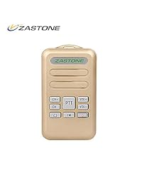 Zastone Mini Walkie Talkies 2W 16 canales UHF 400-470 mhz Radio de mano bidireccional de largo alcance Gold 1 PC para niños (Compre 2pc)