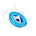 MAIRUI Wired Earbud Case Earphone Headphone Cord Organizer Earbuds Wrap Soft Silicone Magnetic Holder Storage Tangle Free Cable Winder(Blue)