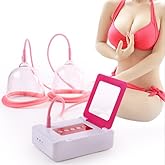 4 Sizes Electric Breast Massager, Breast Massage Enhancement Machine with 2 Modes, 15 Minutes Automatic Stop for Home Breast Care (C13.5cm)
