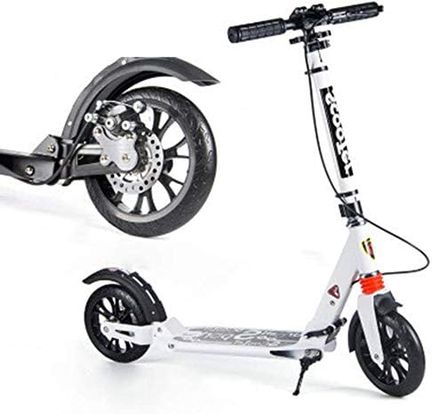 大人キックスクーター ディスクブレーキ付き 折りたたみ式通勤スクーター 大車輪付き 大人 10代 子供向け誕生日プレゼント 非電動 最大150kg