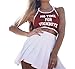 Women’s Letter Print Halter Boho Cross Crop Tank Bustier Bra Vest Crop Top Shirt Blouse Cami