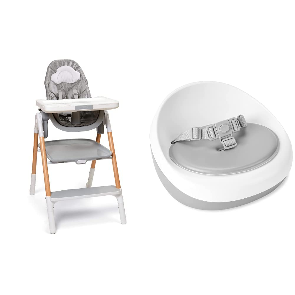 Skip Hop Baby Infant Meal Time Essentials with Sit to Step High Chair and Booster Image