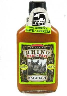 African RhinoXtra Hot Peri-Peri Sauce (Pack of 6)
