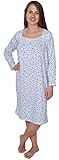 Women's Floral Long Sleeve Nightgown Available In Plus Size