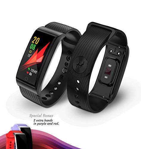 Hansi Wearable Health Tracking Watch Fitness Heart Rate, Pulse Rate, Advanced Fitness Tracking APP for Android, iOS, Waterproof Watch for Men and Women, Health Monitor Watch, Children, Pedometer