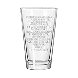 Arya's KILL LIST Game of Thrones Inspired by InkPonyArt Premium 16 ounce Pint Mixing Glass Engraved in the USA
