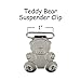 10-1 Inch Teddy Bear Metal Suspender Clips