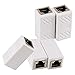 Jadaol RJ45 Coupler, Ethernet Coupler Inline Coupler for Cat8/Cat7/Cat6/Cat5e, 1000Mbps Ethernet Extender Adapter LAN Connector for Router Modem Switch Network Extension, Female to Female 5 Pack White