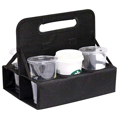 Outdoor Sport Cup Carrier Holds 6 Cups or Cans - Black - Thumbnail 2