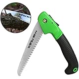 WilFiks Razor Sharp 7" Blade Folding Saw, Perfect for Gardening, Pruning, Trimming, Sawing, Camping, Hiking, Hunting &amp; Cutting Wood, Drywall, Bone, More, Foldable Hand Held Design, Non-Slip Handle