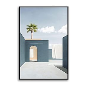Framed Canvas Wall Art for Living Room, Bedroom Colorful Corridor Canvas Prints for Modern Home Decoration Ready to Hang - 16"x24" inches