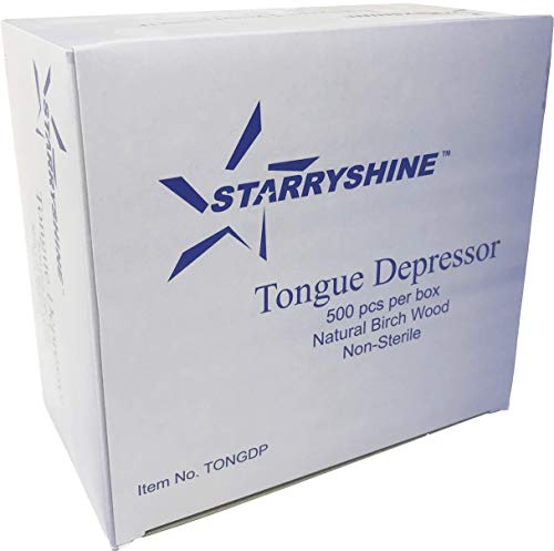 image for Starryshine Tongue Depressors Non-STERILE Standard Size 6