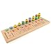 HLJgift Early Baby Learning Eductional Development Toys Montessori Wood Math Number Blocks Shape Teaching Tool Wood Board Preschool Toy Kid