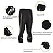 Men Neoprene Slimming Pants for Weight Loss Hot Thermo Sauna Sweat Capri Fitness Workout Body Shaper (Black #3, 2XL)